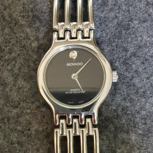Ladies Movado Watch, stainless steel watch and strap, adjustable, size 7.5 now. - Picture 2 of 10